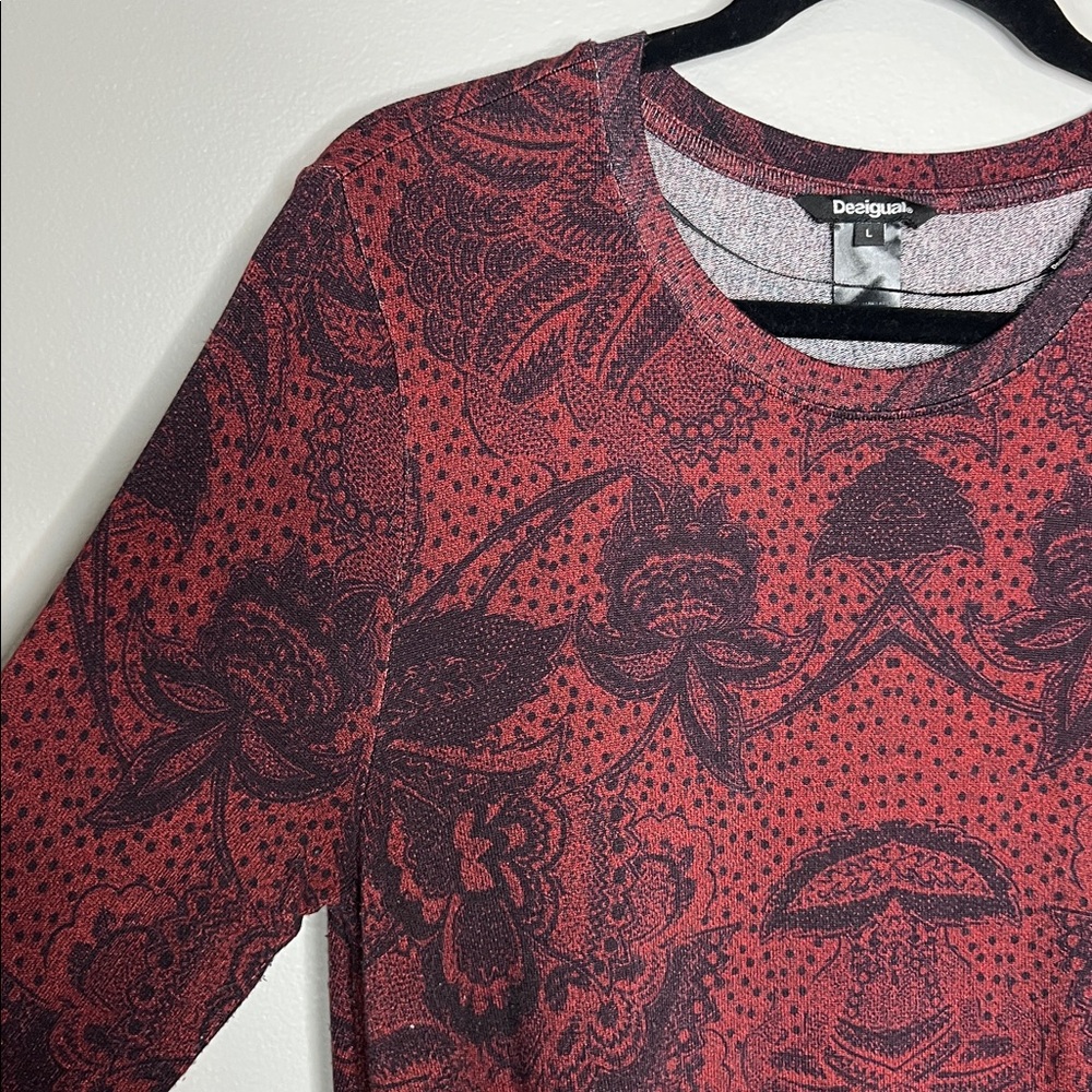 Desigual Artsy Patterned Patchwork Scarf Print Pa… - image 5